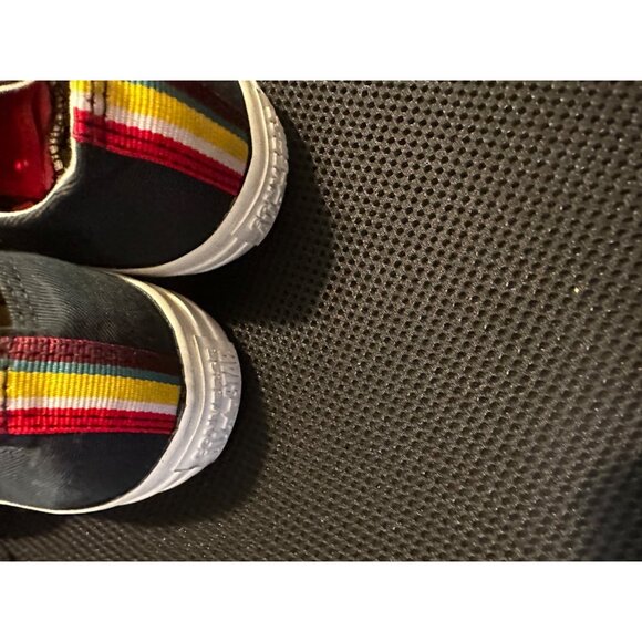 Converse All Star Low Top Floral‎ Print Sneakers Black Gold Eyelets - Picture 4 of 7